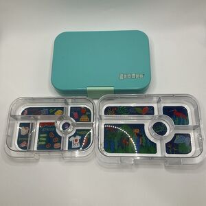 Yumbox Leakproof Bento Lunch Boxes Container For Kids School Blue w/ Extra Tray